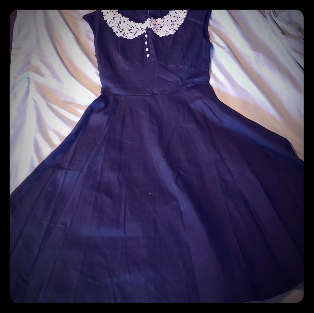 NWT LBD with a lace collar and pretty pearly but